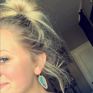 Crystal Kendra Scott Drop Earrings